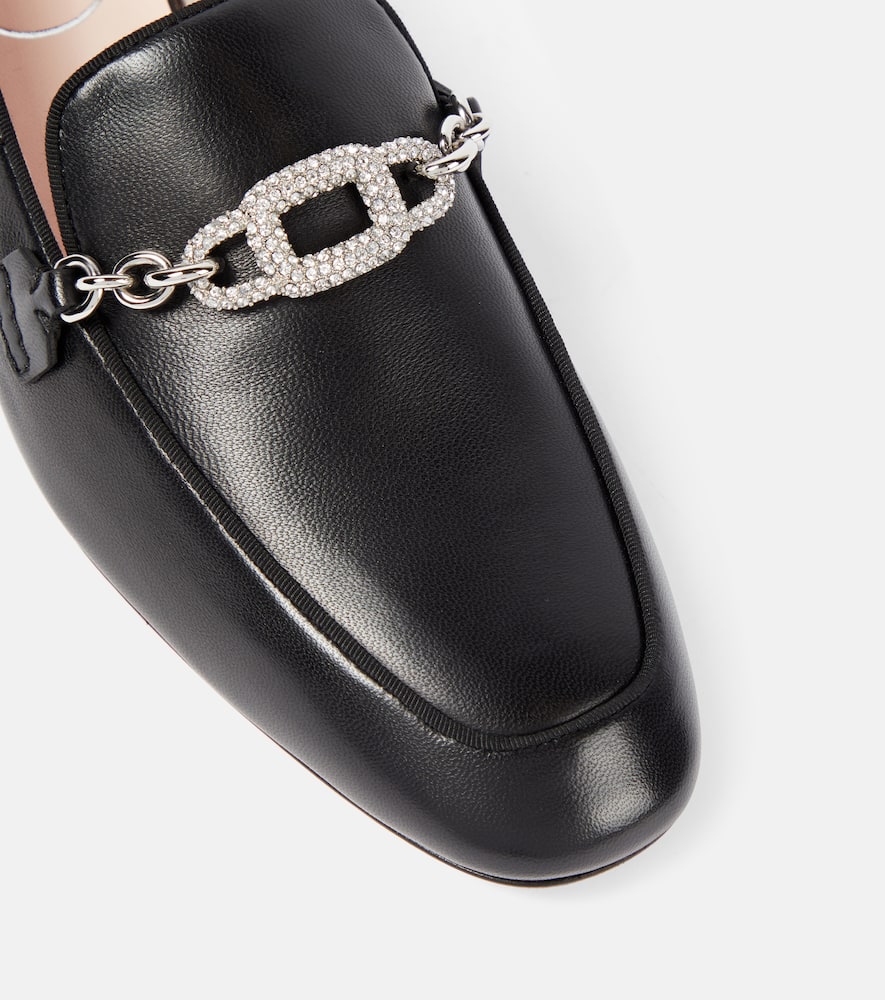 Roger Vivier Embellished leather loafers
