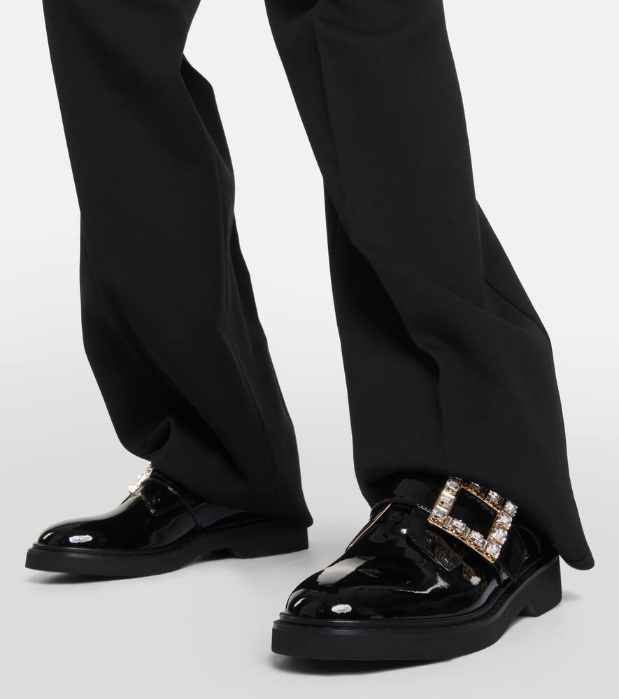 Roger Vivier Embellished patent leather loafers
