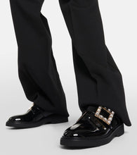 Roger Vivier Embellished patent leather loafers