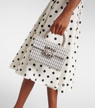 Roger Vivier Envelope Flower Jewel tweed tote bag