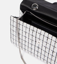 Roger Vivier Envelope Flower Jewel tweed tote bag