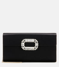 Roger Vivier Evening Envelope satin clutch. Shop Roger Vivier Clutches for women now.