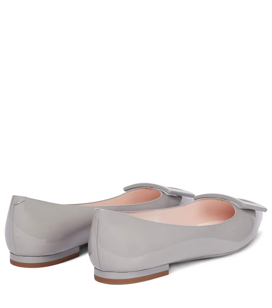 Roger Vivier Gommettine Ball patent leather ballet flats