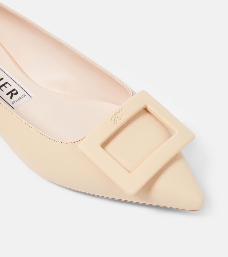Roger Vivier Gommettine Ball patent leather ballet flats