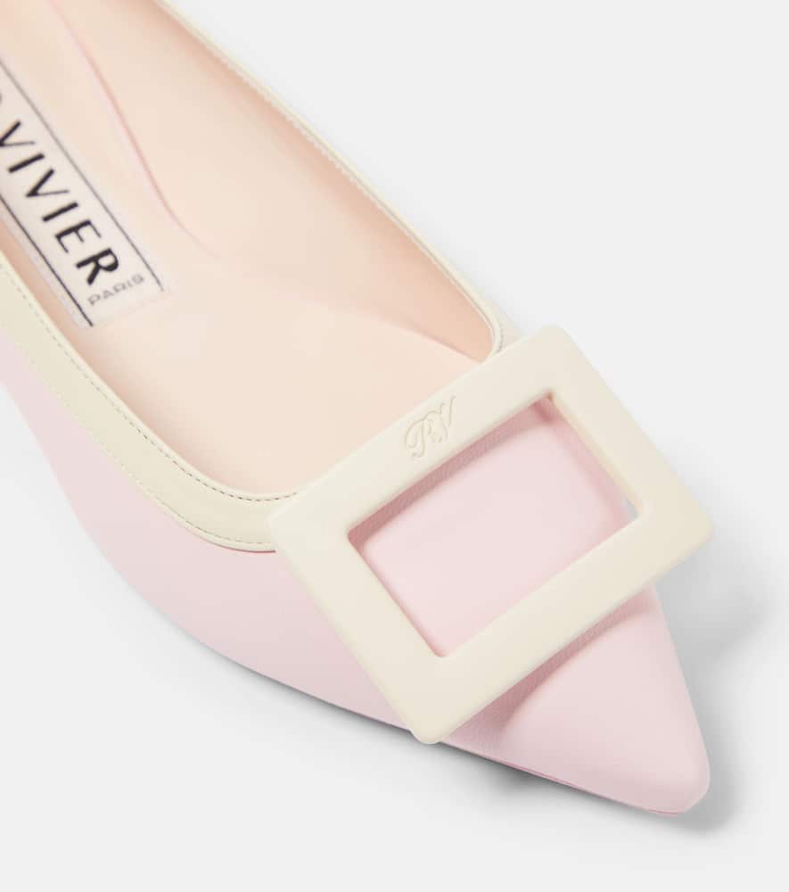 Roger Vivier Gommettine Ball patent leather ballet flats