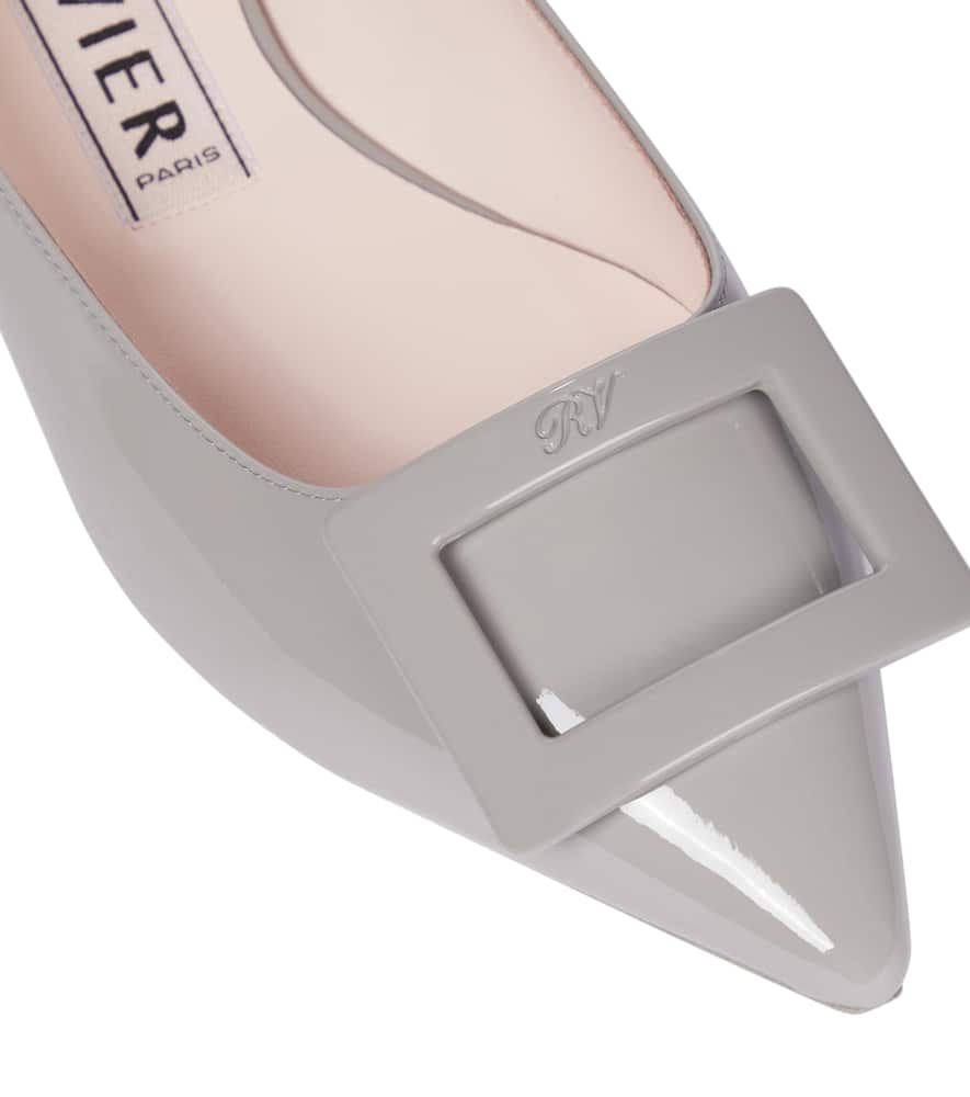Roger Vivier Gommettine Ball patent leather ballet flats