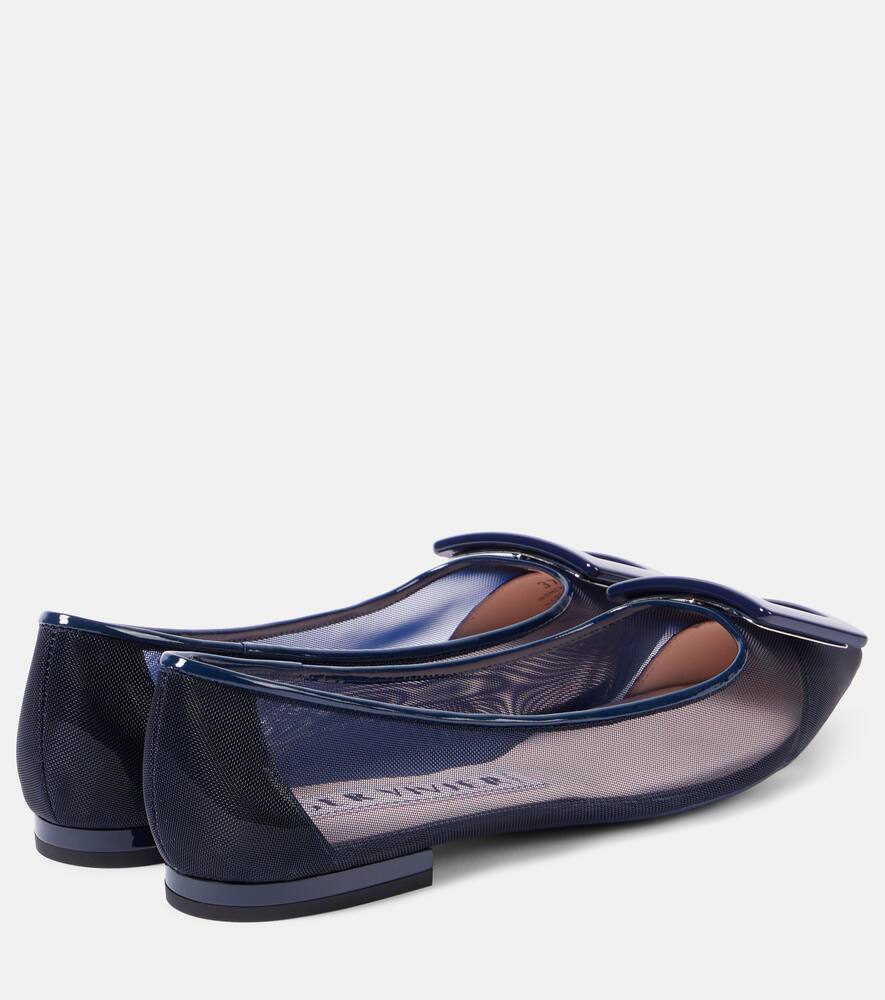Roger Vivier Gommettine mesh ballet flats