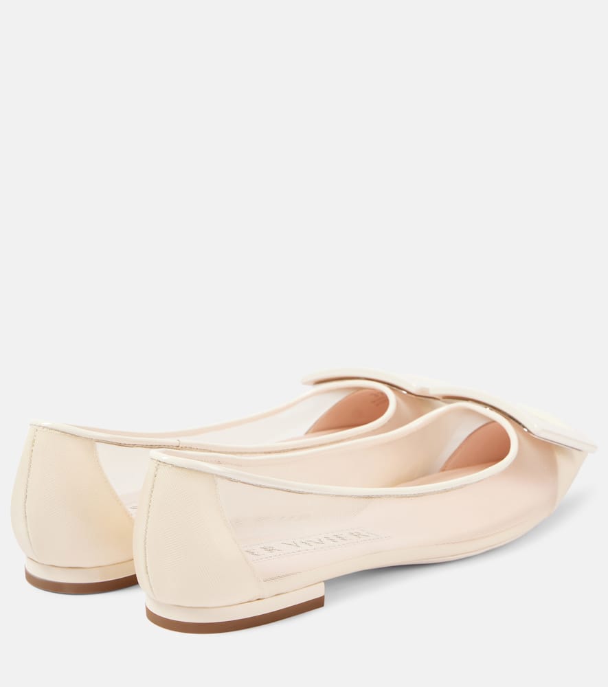 Roger Vivier Gommettine mesh ballet flats
