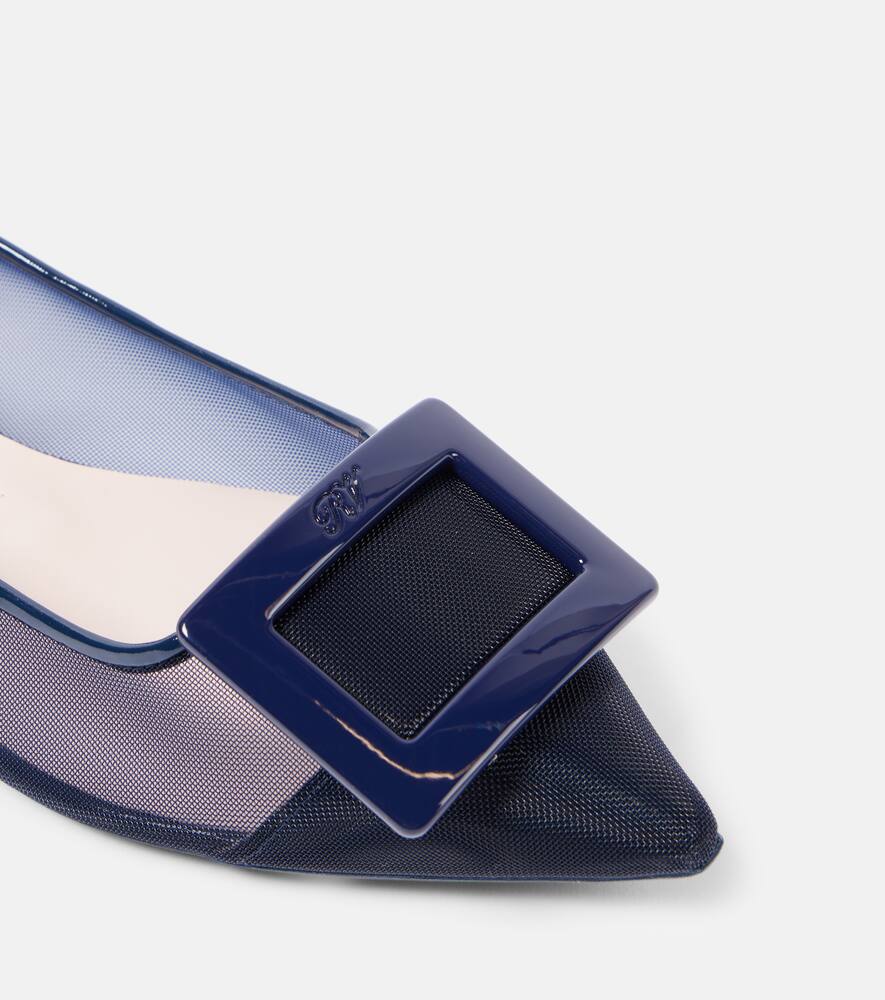 Roger Vivier Gommettine mesh ballet flats
