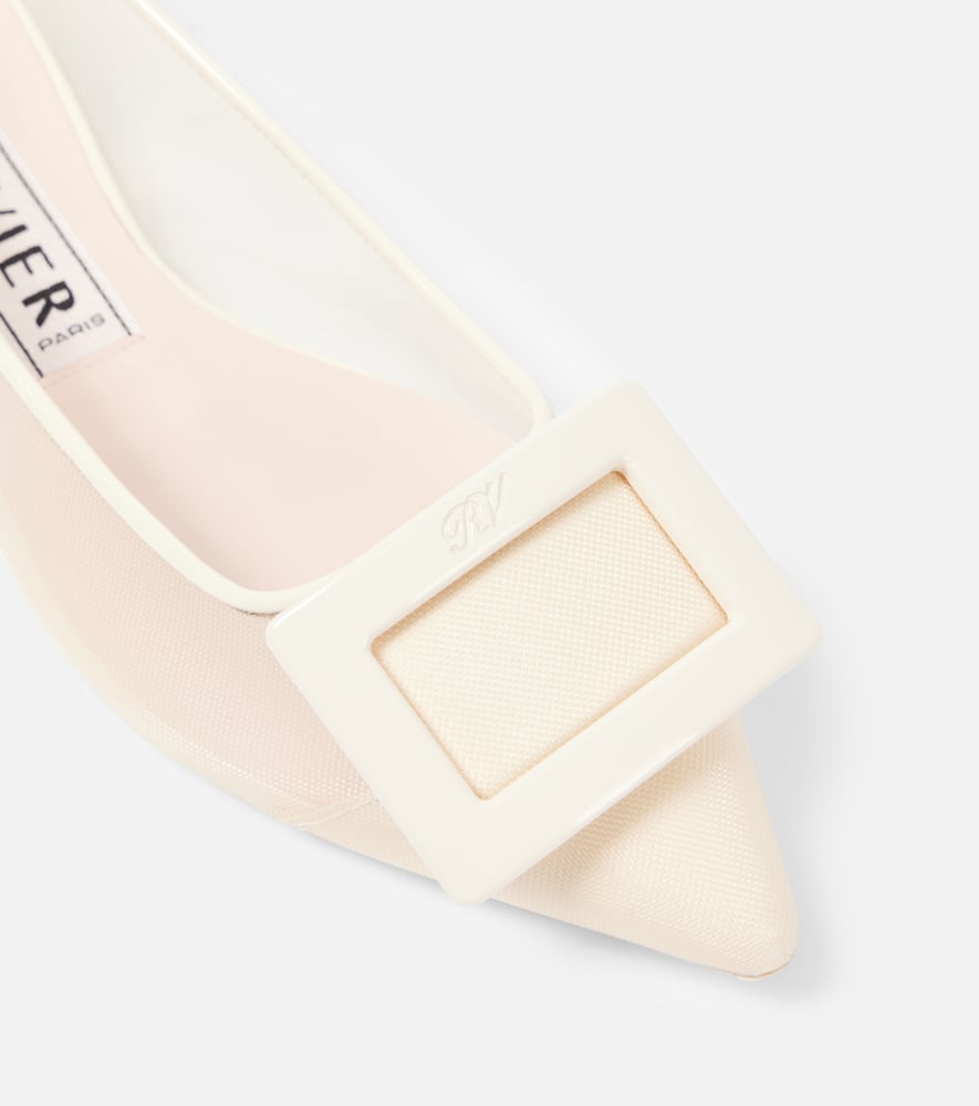 Roger Vivier Gommettine mesh ballet flats