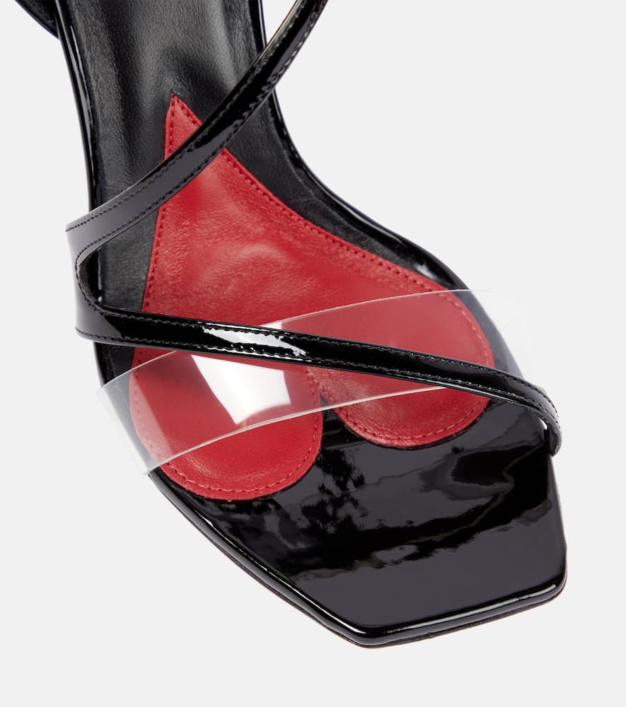 Roger Vivier I Love Vivier PVC and patent leather sandals