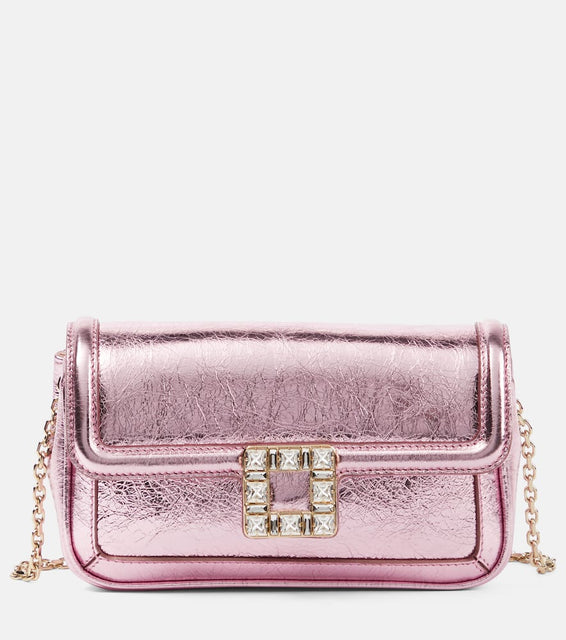 Roger Vivier Jeu de Fille leather shoulder bag. Shop Roger Vivier Shoulder Bags for women now.