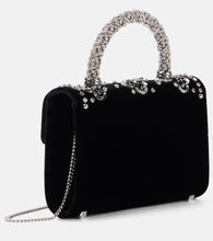 Roger Vivier Jewel Efflorescence embellished velvet tote bag