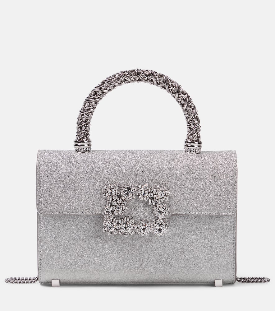Roger Vivier Jewel Mini embellished tote bag. Shop Roger Vivier Top-Handle Bags for women now.