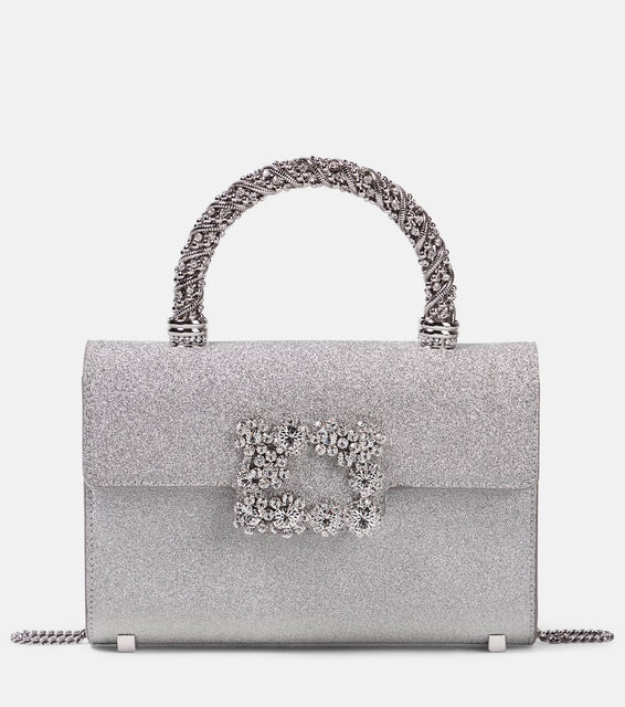 Roger Vivier Jewel Mini embellished tote bag. Shop Roger Vivier Top-Handle Bags for women now.