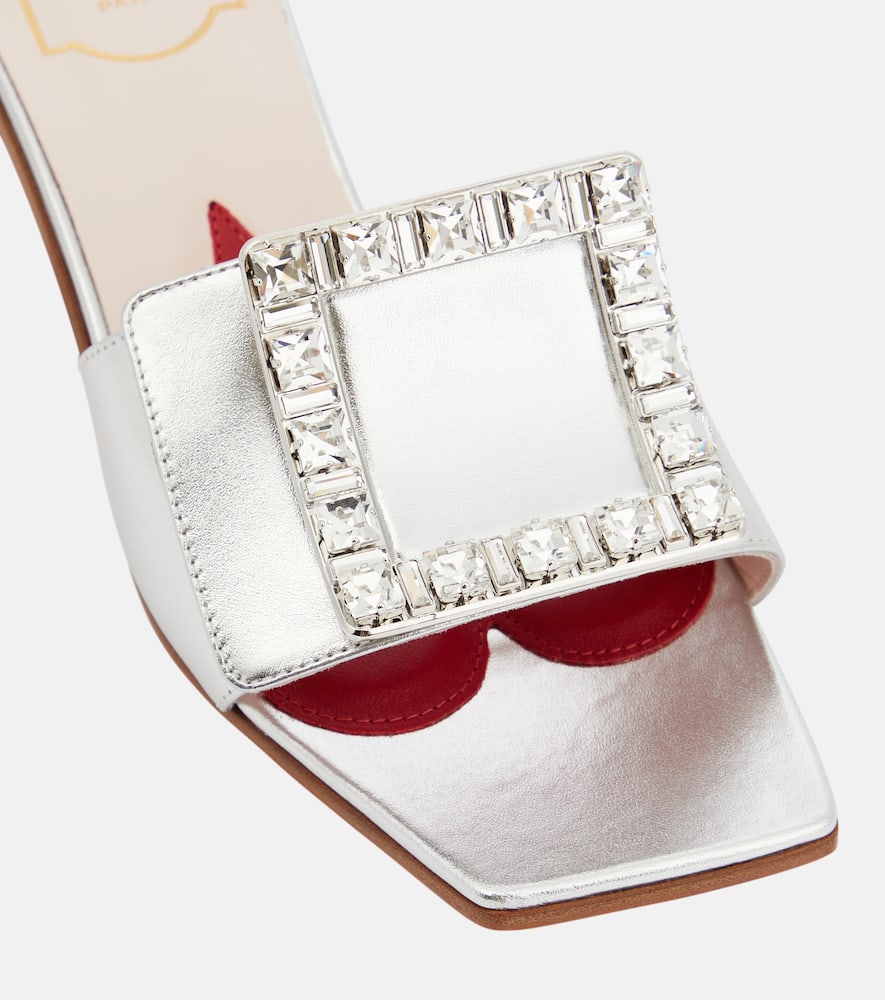 Roger Vivier Love 45 leather mules