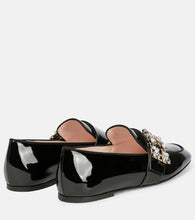 Roger Vivier Mini Broche patent leather loafers