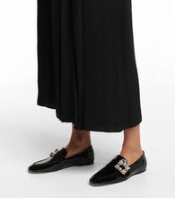 Roger Vivier Mini Broche patent leather loafers