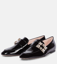Roger Vivier Mini Broche patent leather loafers