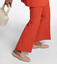 Roger Vivier Mini Broche suede loafers