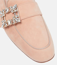 Roger Vivier Mini Broche suede loafers