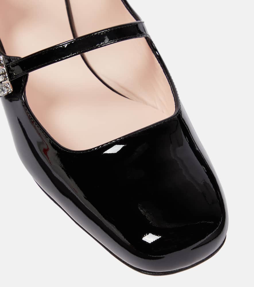 Roger Vivier Mini Tr√É¬®s Vivier patent leather Mary Jane pumps