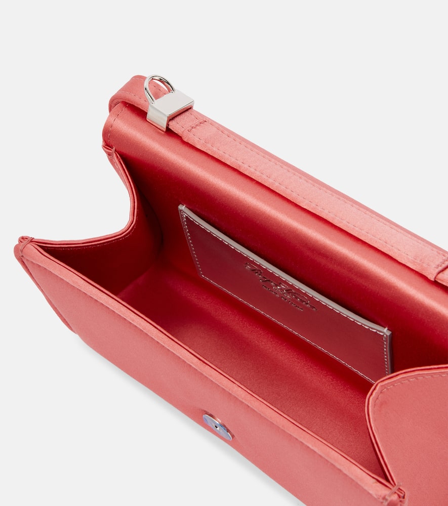 Roger Vivier Pilgrim Micro satin clutch