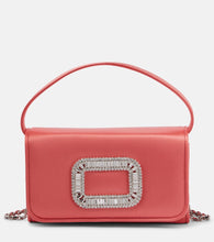 Roger Vivier Pilgrim Micro satin clutch. Shop Roger Vivier Top-Handle Bags for women now.