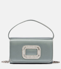Roger Vivier Pilgrim Micro satin clutch. Shop Roger Vivier Top-Handle Bags for women now.
