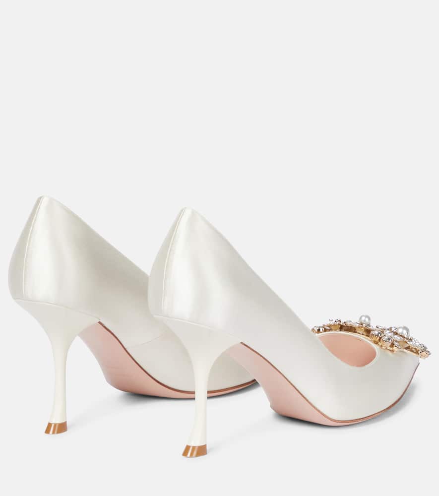 Roger Vivier RV Bouquet 85 embellished satin pumps