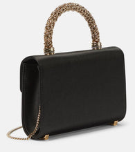 Roger Vivier RV Bouquet Mini satin clutch