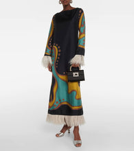 Roger Vivier RV Bouquet Mini satin clutch