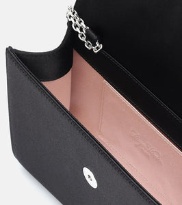 Roger Vivier RV Bouquet embellished satin clutch