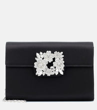 Roger Vivier RV Bouquet embellished satin clutch. Shop Roger Vivier Clutches for women now.