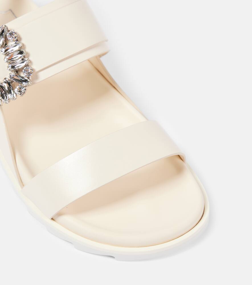 Roger Vivier Slidy Viv' embellished leather sandals