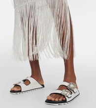 Roger Vivier Slidy Viv√¢¬Ä¬ô embellished boucl√É¬© sandals