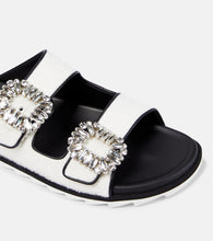 Roger Vivier Slidy Viv√¢¬Ä¬ô embellished boucl√É¬© sandals