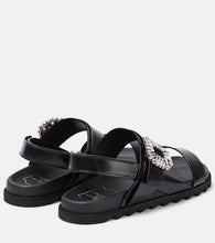 Roger Vivier Slidy Viv√¢¬Ä¬ò embellished leather sandals