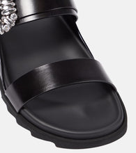 Roger Vivier Slidy Viv√¢¬Ä¬ò embellished leather sandals