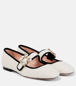 Roger Vivier Tr√É¬®s Vivier Babies boucl√É¬© flats
