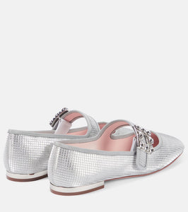 Roger Vivier Tr√É¬®s Vivier Babies metallic flats