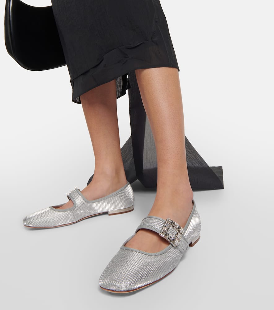 Roger Vivier Tr√É¬®s Vivier Babies metallic flats