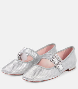 Roger Vivier Tr√É¬®s Vivier Babies metallic flats