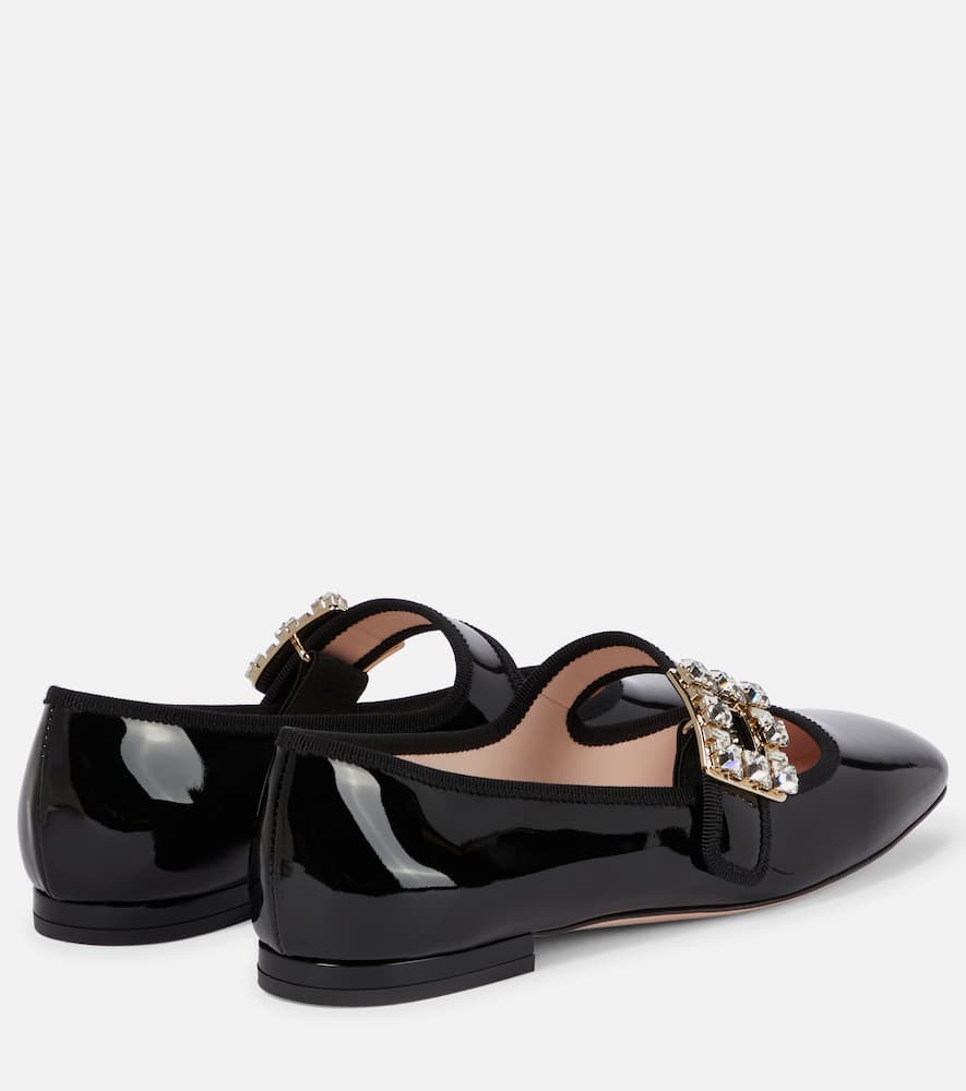 Roger Vivier Tr√É¬®s Vivier Babies patent leather ballet flats