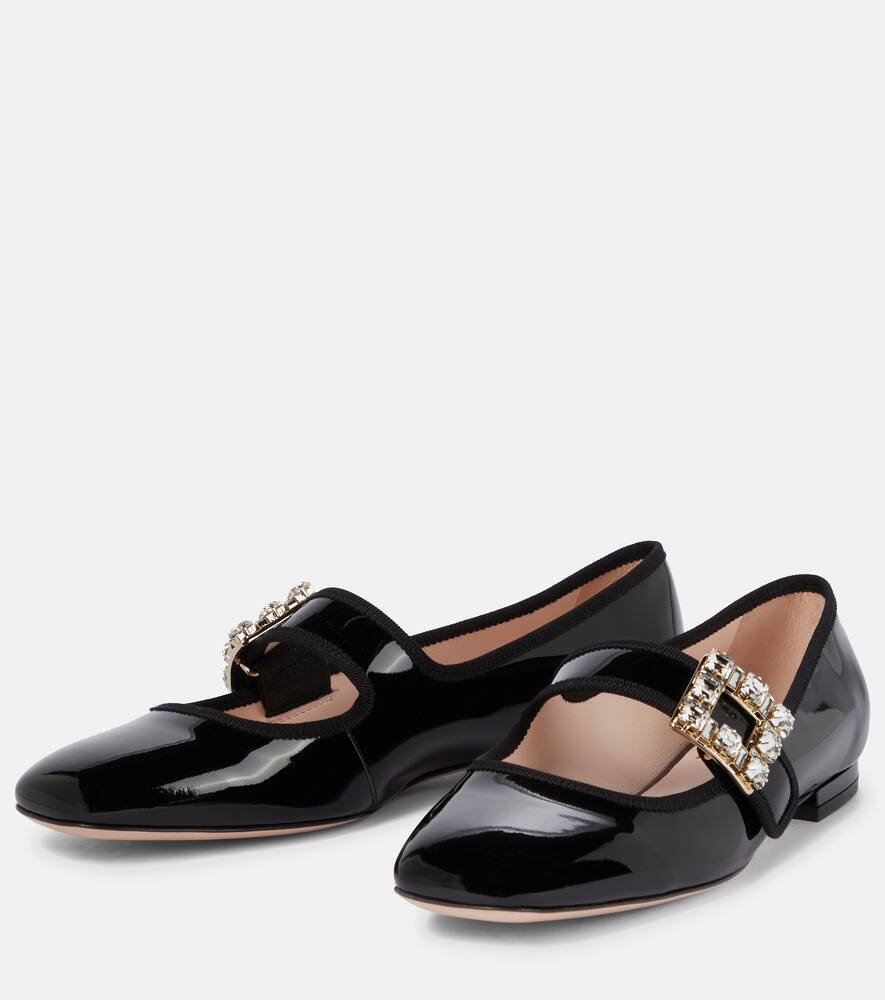 Roger Vivier Tr√É¬®s Vivier Babies patent leather ballet flats