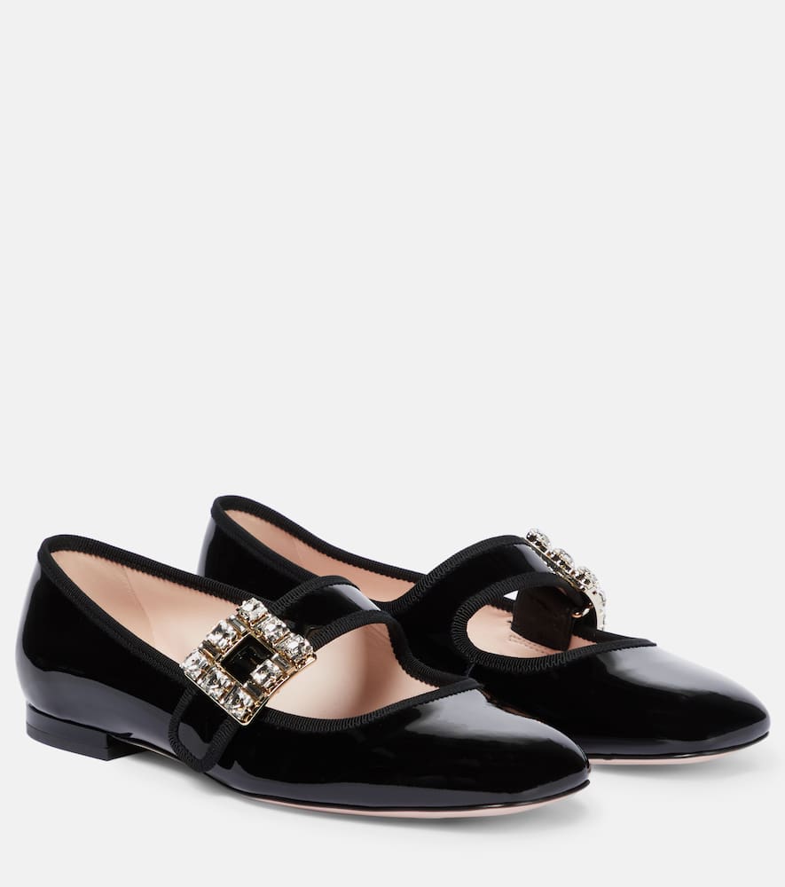Roger Vivier Tr√É¬®s Vivier Babies patent leather ballet flats