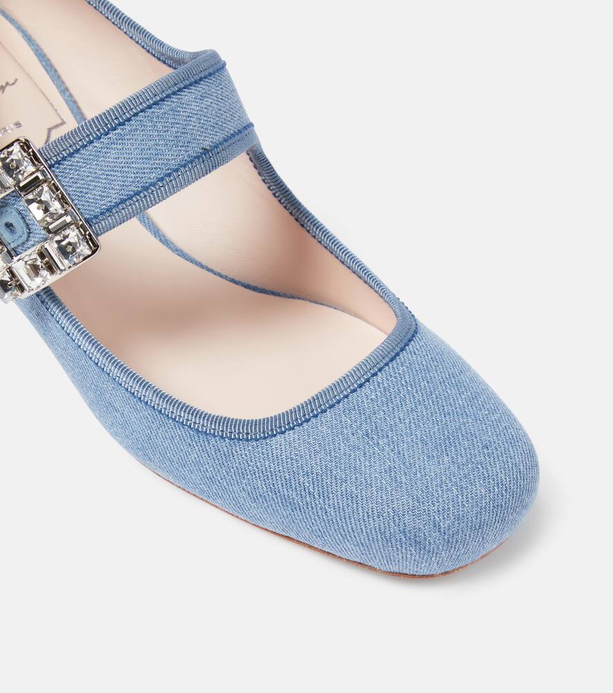 Roger Vivier Tr√É¬®s Vivier Strass Buckle Babies Mary Jane pumps