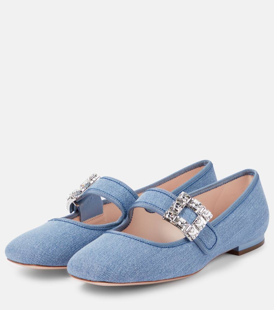Roger Vivier Tr√É¬®s Vivier Strass Buckle Babies ballet flats