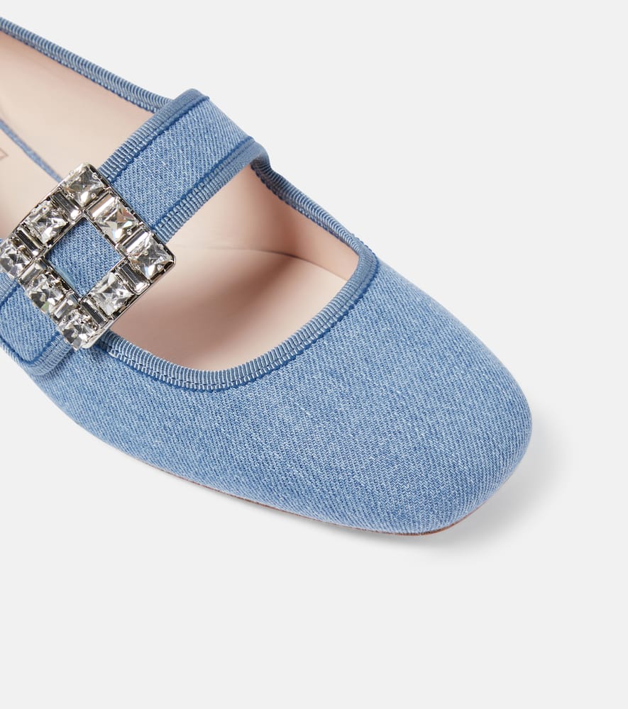 Roger Vivier Tr√É¬®s Vivier Strass Buckle Babies ballet flats