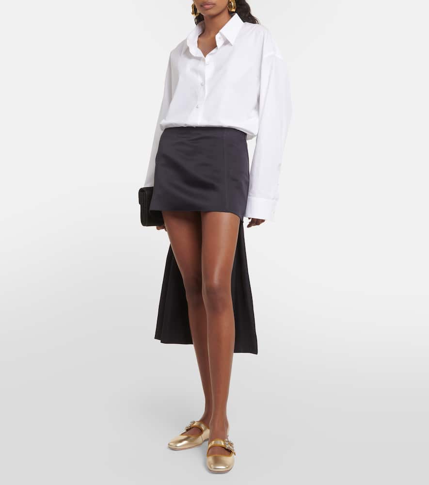 Roger Vivier Tr√É¬®s Vivier metallic leather ballet flats